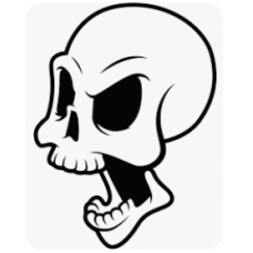 Die Epic Skull Sticker 